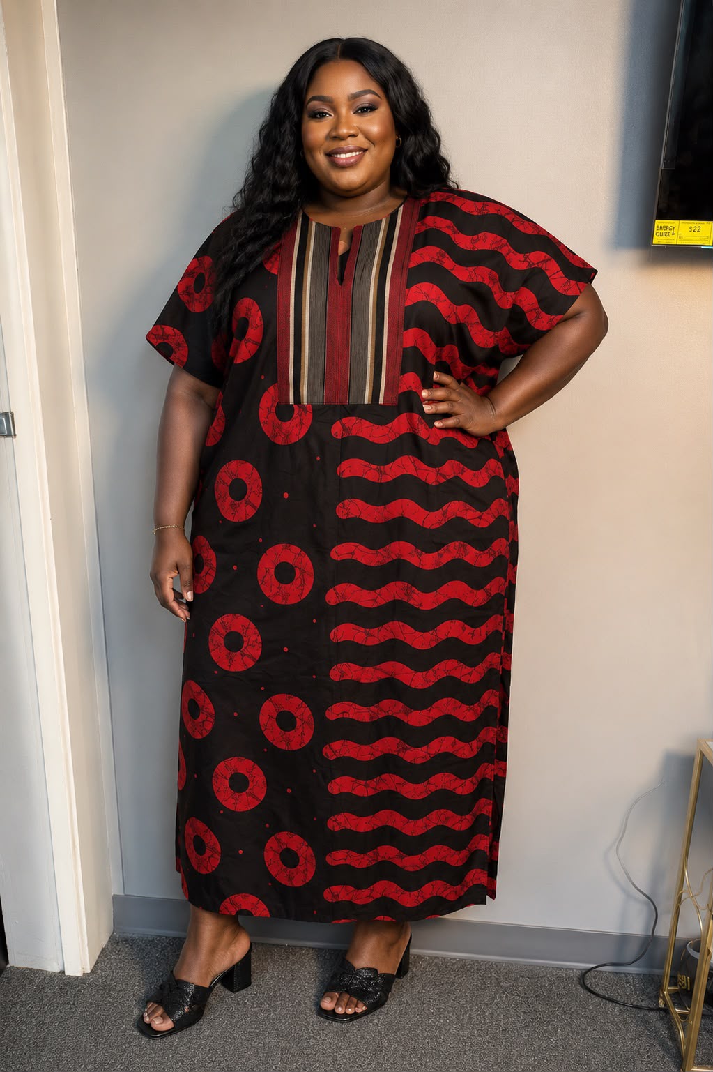Ruby wave classic kaftan
